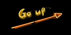Go up neon sign